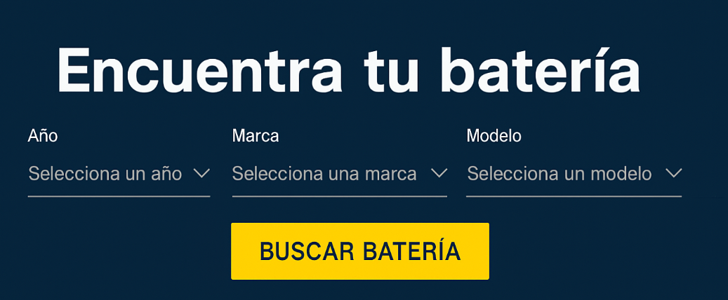 Encuentra tu batería